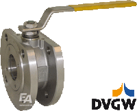 Кран шаровый компактный DIN-DVGW, DN100, PN16 нерж. сталь/PTFE-FKM/NBR, DIN-DVGW для газа