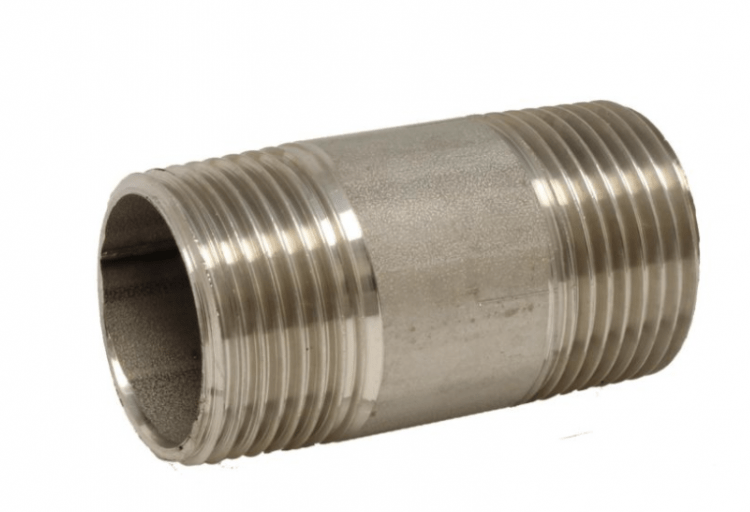Сгон Rohrdoppelnippel 1" (DIN2999) x 60mm, Edelstahl 1.4408