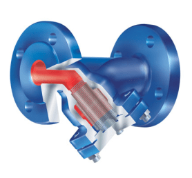 Сетчатый фильтр 35.050 ARI-Strainer , сетка:м.0,25мм, PN40, сталь 1.0619+N (GS-C25N) Тмакс=+450оС фланцевый (PN40, DN 15)