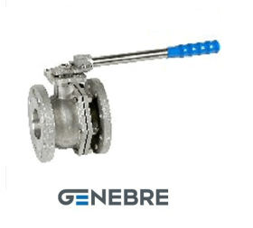 Кран шаровый Genebre 2529 корпус: CF8M / CF8M / PTFE, полнопроходной, фланец / фланец, рычаг (PN 40, DN 150, 2529 14 150)