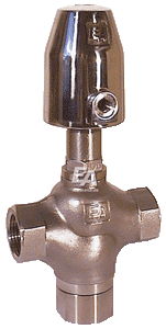 Пневмоклапан 3/2-ход., G3/4", SK50-Ms. нерж. сталь/PTFE