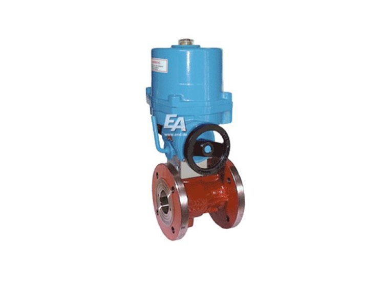 Кран шаровый-VO, DN150, с приводом NE38 GG-25, PTFE/NBR/Ms-hartv., 230V50Hz, 24s