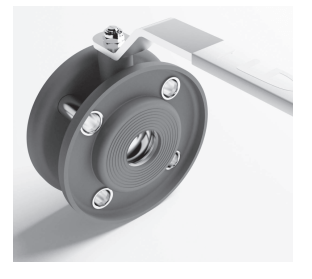 Кран шаровой  LD.СТРИЖ.16.П/П.02.Zn PN16 п/проход межфланцевый (DN100 PN16 100.016.02.Zn)